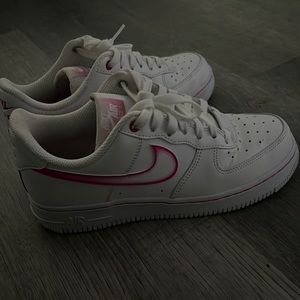 Pink ombré Air Force ones